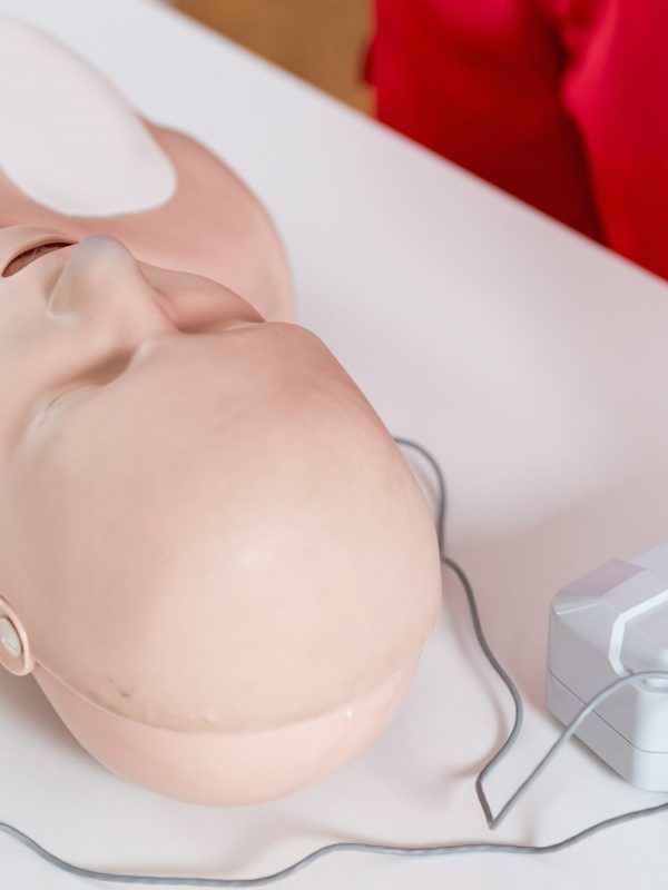 First Aid Training - Cardiopulmonary resuscitation. First aid course.